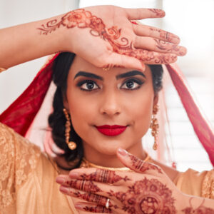 Bridal makeup, boda hindu