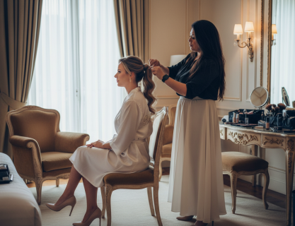 wedding hairstylist