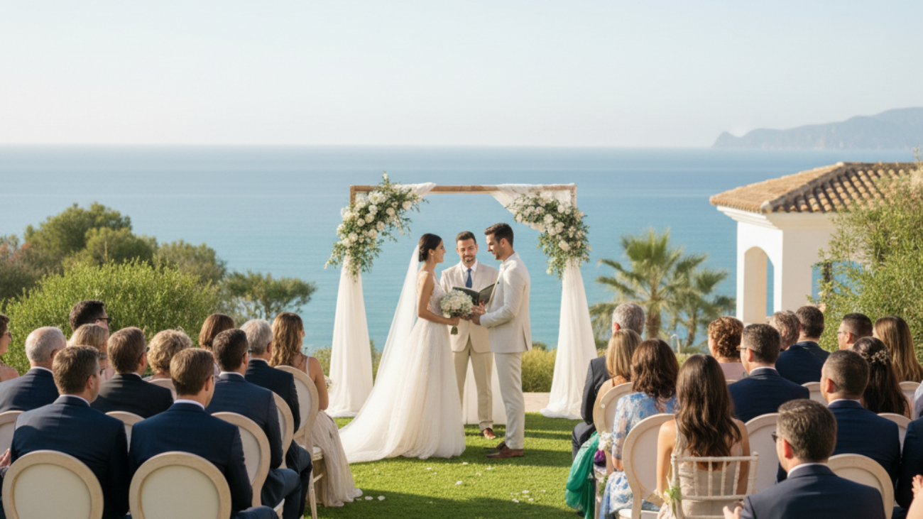 ceremony by the sea, weddings in spain