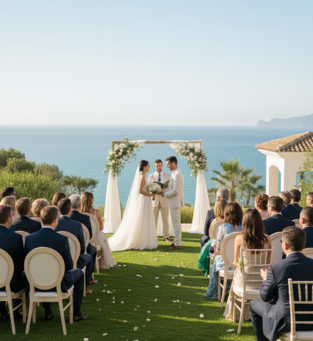 ceremony by the sea, weddings in spain