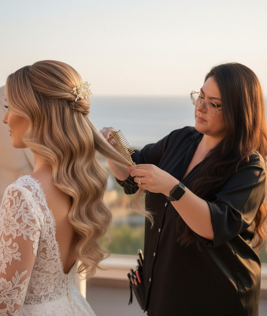 wedding hairstylist marbella, weddings in spain, wedding hairstyles, wedding hairstyles, wedding hairstyles, glam waves