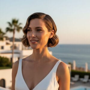 glam waves, hollywood waves, weddings in spain