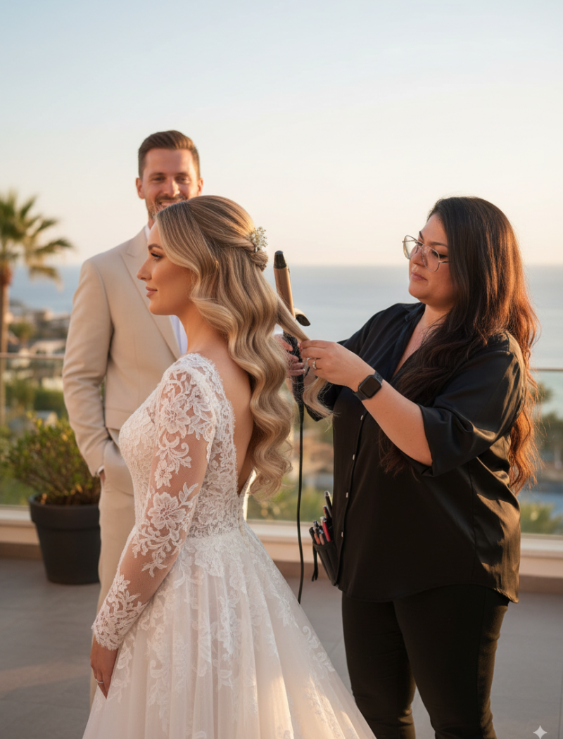 wedding hair stylist Marbella