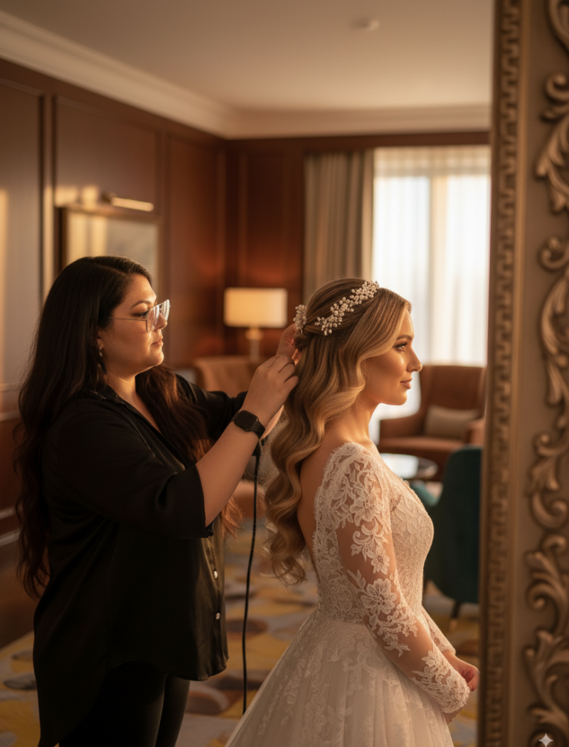 wedding hair stylist Marbella